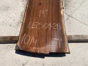 live edge walnut slab, hardwood tabletop, unsteamed walnut