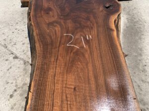 live edge walnut slab, hardwood tabletop, unsteamed walnut