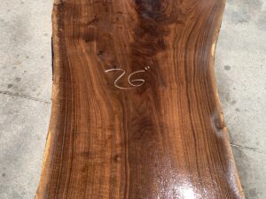 live edge walnut slab, hardwood tabletop, unsteamed walnut, walnut crotch
