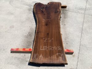 live edge walnut slab, hardwood tabletop, unsteamed walnut, figured walnut