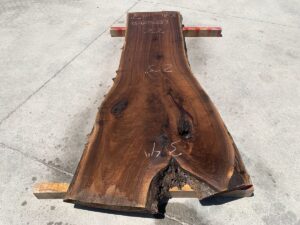 live edge walnut slab, hardwood tabletop, unsteamed walnut, figured walnut
