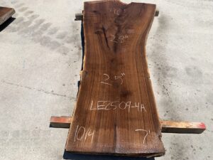 live edge walnut slab, figured walnut, unsteamed walnut