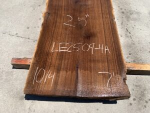 live edge walnut slab, figured walnut, unsteamed walnut