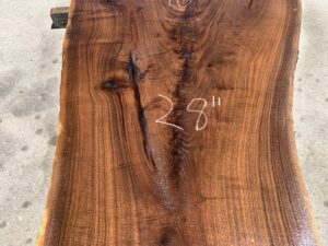 live edge walnut slab, figured walnut, unsteamed walnut