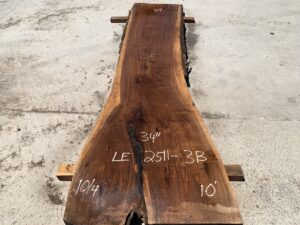 live edge walnut slab, unsteamed walnut, hardwood tops, hardwood bar tops