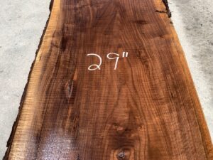 live edge walnut slab, unsteamed walnut, hardwood tops, hardwood bar tops