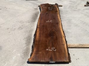 live edge walnut slab, unsteamed walnut, hardwood tops, hardwood bar tops