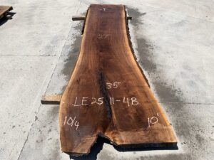 live edge walnut slab, unsteamed walnut, hardwood tops, hardwood bar tops