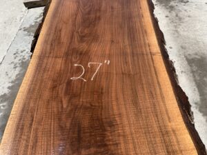 live edge walnut slab, unsteamed walnut, hardwood tops, hardwood bar tops