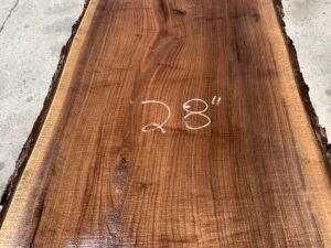 live edge walnut slab, unsteamed walnut, hardwood tops, hardwood bar tops