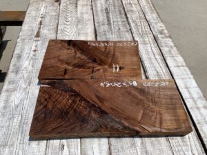 walnut crotches, door panels, drawer panels
