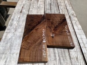 walnut crotches, door panels, drawer panels