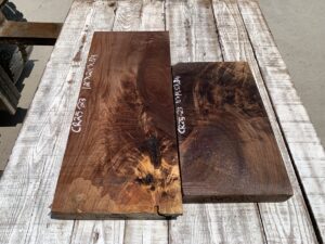 walnut crotches, door panels, drawer panels