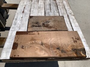 walnut crotches, door panels, drawer panels
