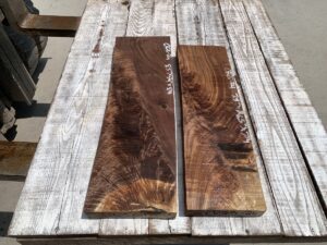 walnut crotches, door panels, drawer panels
