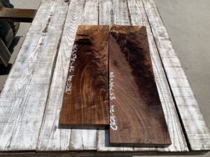 walnut crotches, door panels, drawer panels
