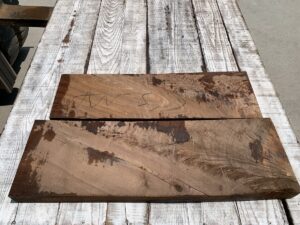 walnut crotches, door panels, drawer panels