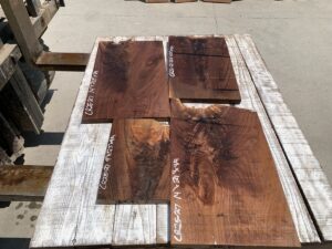 walnut crotches, door panels, drawer panels