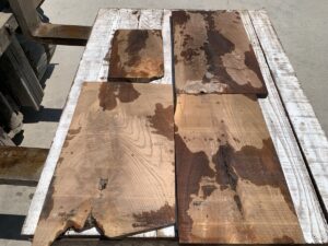 walnut crotches, door panels, drawer panels
