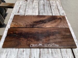 walnut crotches, door panels, drawer panels