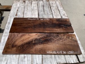 walnut crotches, door panels, drawer panels