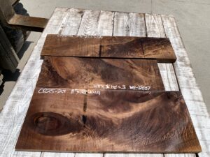 walnut crotches, door panels, drawer panels