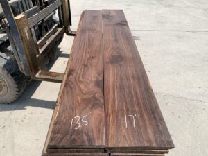 wide variegated walnut lumber, unsteamed walnut, rustic walnut