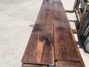 wide variegated walnut lumber, unsteamed walnut, rustic walnut