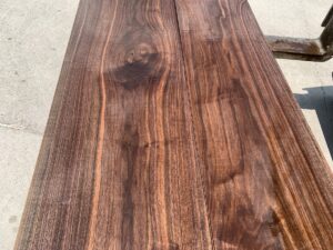 wide variegated walnut lumber, unsteamed walnut, rustic walnut