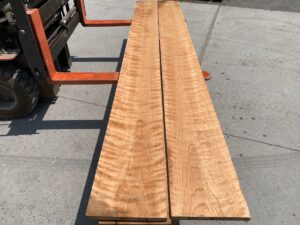curly cherry lumber, hardwood lumber, premium cherry hardwood