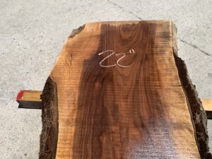 live edge walnut slab, hardwood tabletops, unsteamed walnut