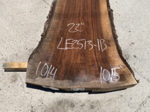 live edge walnut slab, hardwood tabletops, unsteamed walnut