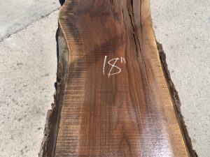 live edge walnut slab, hardwood tabletops, unsteamed walnut