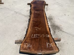 live edge walnut slab, hardwood tabletops, unsteamed walnut