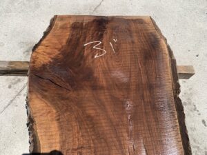 live edge walnut slab, hardwood tabletops, unsteamed walnut