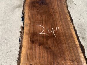 live edge walnut slab, hardwood tabletops, unsteamed walnut