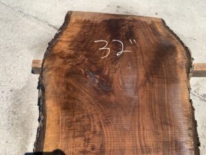 live edge walnut slab, hardwood tabletops, unsteamed walnut
