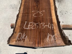 live edge walnut slab, hardwood tabletops, unsteamed walnut