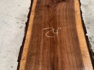 live edge walnut slab, hardwood tabletops, unsteamed walnut