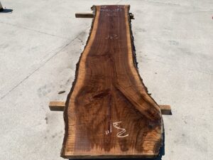 live edge walnut slab, hardwood tabletops, unsteamed walnut