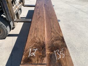 curly walnut lumber, premium walnut lumber, unsteamed walnut