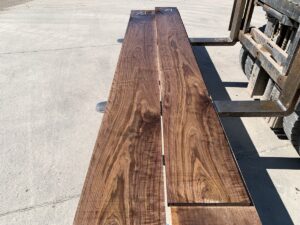 curly walnut lumber, premium walnut lumber, unsteamed walnut