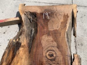 live edge walnut slab, rustic walnut slab, unsteamed walnut