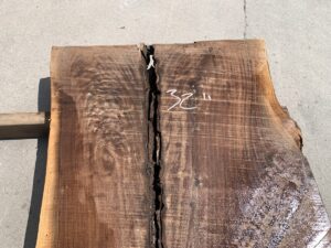 live edge walnut slab, rustic walnut slab, unsteamed walnut