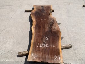 live edge walnut slab, rustic walnut slab, unsteamed walnut
