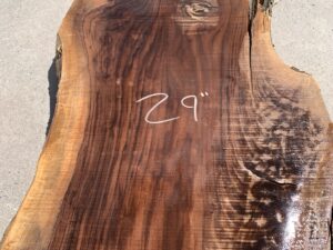 live edge walnut slab, rustic walnut slab, unsteamed walnut