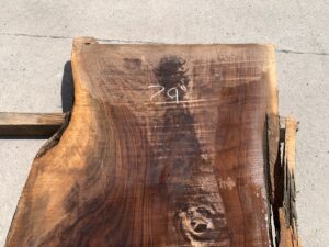 live edge walnut slab, rustic walnut slab, unsteamed walnut