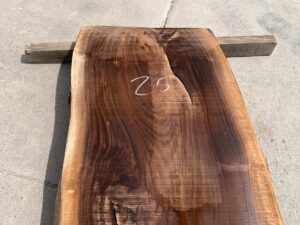 live edge walnut slab, unsteamed walnut, hardwood lumber