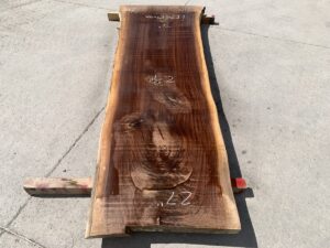 live edge walnut slab, unsteamed walnut, hardwood lumber