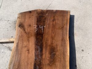 live edge walnut slab, premium hardwood, unsteamed walnut